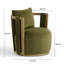 Fauteuil pivotant vert Gosport-2039674895