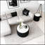 Table de bout cylindrique en cuir clair pour une vie moderne et un décor élégant-673327619