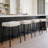 Berkley Counter Stool In Matte Black With Light Beige Fabric-123564828-123564823