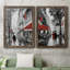 «Rainy Paris I», ensemble de 2 reproductions d'art-428707234-428707255-428707249