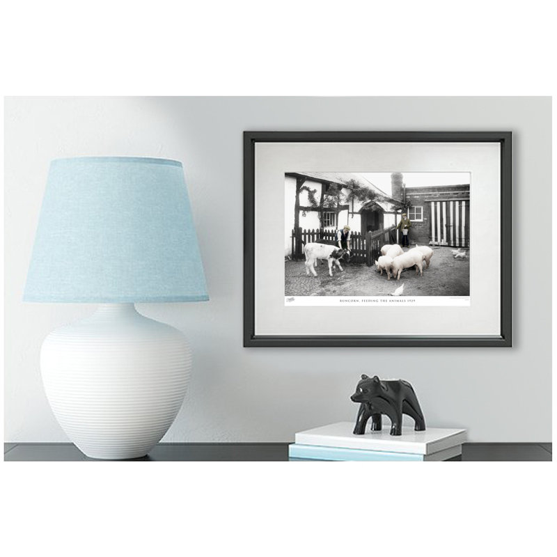Runcorn, Feeding The Animals 1929 - Single Picture Frame Print, 45cm H x 60cm W x 2.3cm D