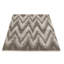 Tapis gris à chevrons tissé à la machine-71115264