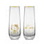 Hello Kitty® And Friends 9,4 oz Ensemble de flûtes en verre borosilicaté sans plomb