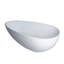 Baignoire de trempage autoportante en résine 59 po avec trop-plein de luxe en blanc mat 59 po certifiée Cupc - Gf-24S02-59Mw