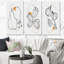 Organic Hipster Fruits III - ensemble de 3 impressions sur toile tendue-190558613