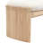 Beige 51.5 Inch Backless Rubberwood Footstool, Comfortable And Stable Sitting, Adapt To Nordic Decor, For Bedroom Hall Decor Rectangular Solid Construction, Bedroom, Porch,