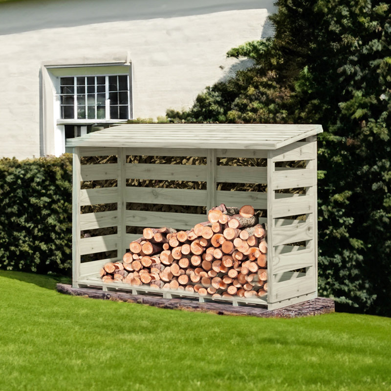 Pent 6 ft x 2 ft Log Store