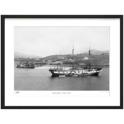 Bangor, Pier 1897 - Single Picture Frame Print