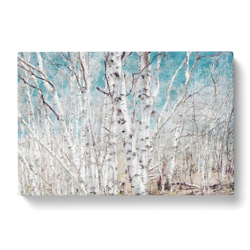 Birch Trees In Utah Painting - Wrapped Canvas, 35cm H x 50cm W x 3cm D