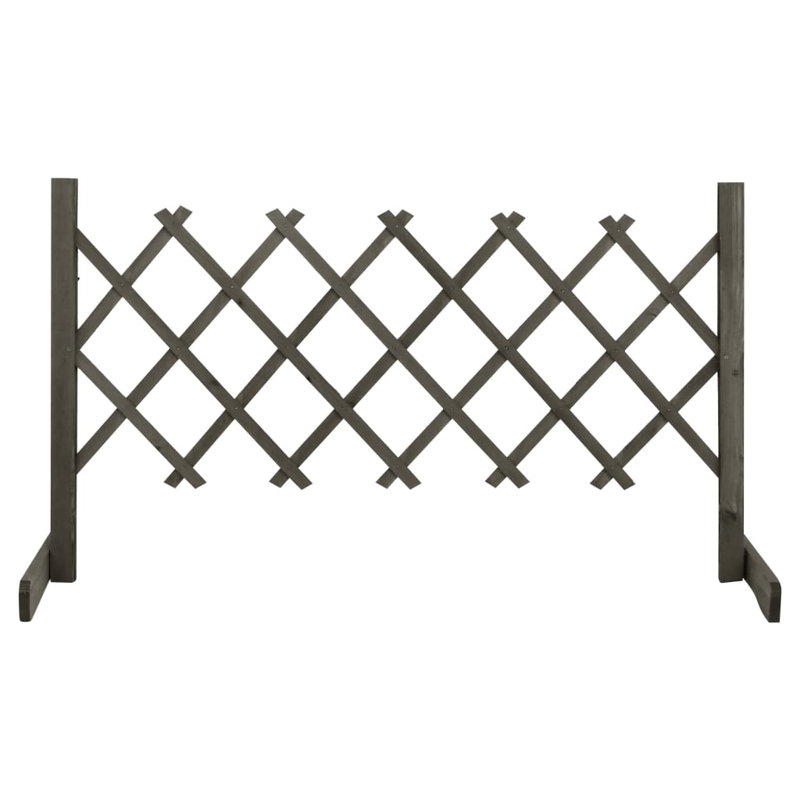 Broumov Fence Panels Fencing, 60cm H x 120cm W, Grey