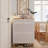 Shoe Cabinet With 2 Flip-Up Doors And 2 Drawers,Narrow Shoe Rack Cabinet,Freestanding Shoe Organizer,Shoe Organizer For Entryway,With Natural Wood Legs