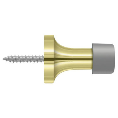 Tour de porte de plinthe Deltana BDS125U3 1-3 / 8 ", laiton massif en laiton poli