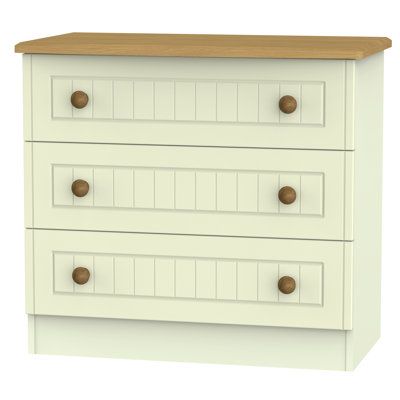 Fully Assembled Saxena 3 Drawer Chest