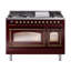 ILVE UN48FNMPEGG Nostalgie II Noblesse 48 inch Dual Fuel Range (8 Sealed Burners + Griddle, Triple Glass Door)-264993575-264993569-264993570