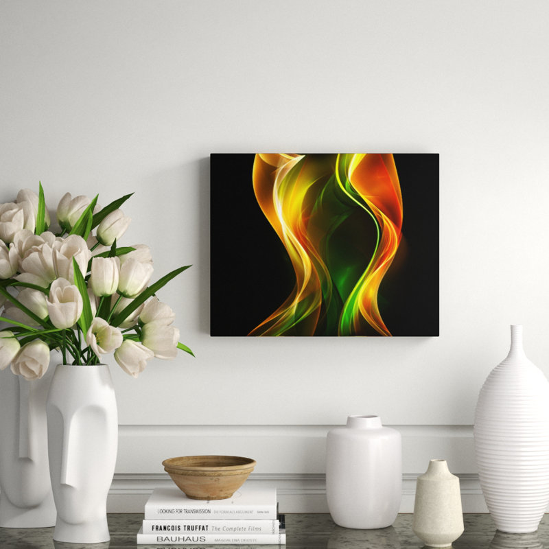 Emerald Flame " Emerald Flame ", 16" H x 20" W x 2.5" D, Aluminum