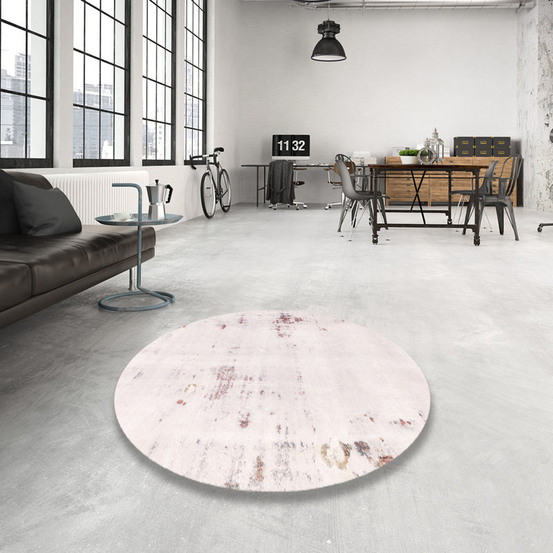Tapis abstrait moderne 2042, Rond 7 pi