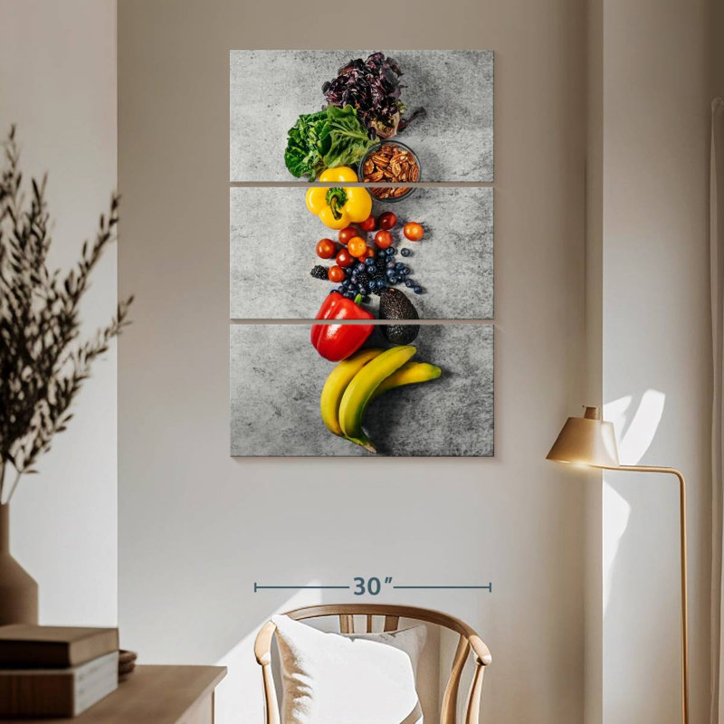 Yarlin Fruit And Vegetable Lineup, 65" H x 42" W