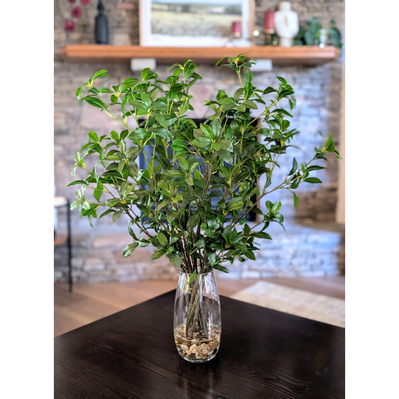 Ficus Willow Branches Faux Greenery in Vase
