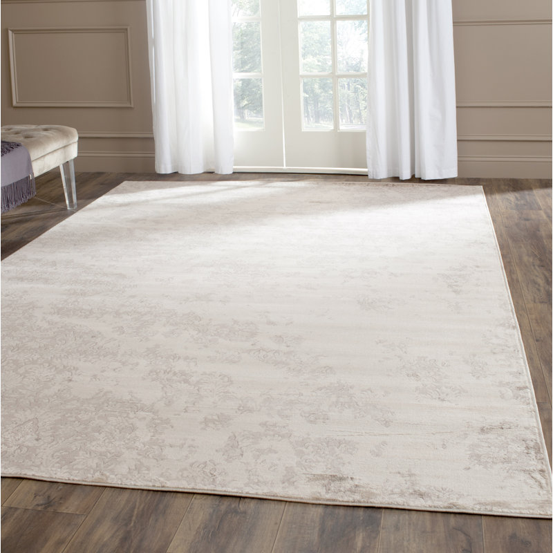 Tapis à motif floral Syliva, Rectangle 4 pi x 5 pi 7 po