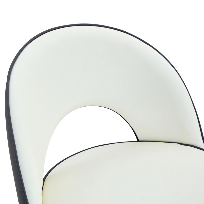 360 ° Rotatable Bar Chair.Modern And Spliced PU Comfortable Upholstered Bar Stool Bar Chair With Smooth And Beautiful Metal Legs For Dining Room, Kitchen, Terrace.Set Of 2.