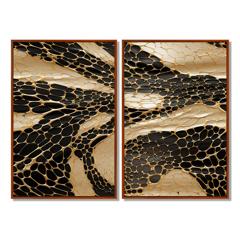 Lizabeth - Glam, Modern Canvas Wall Art, 36" H x 48" W, Wrapped Canvas, Does Not Apply