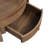 Solid Wood Round Glass Top Coffee Table with Storage Drawer