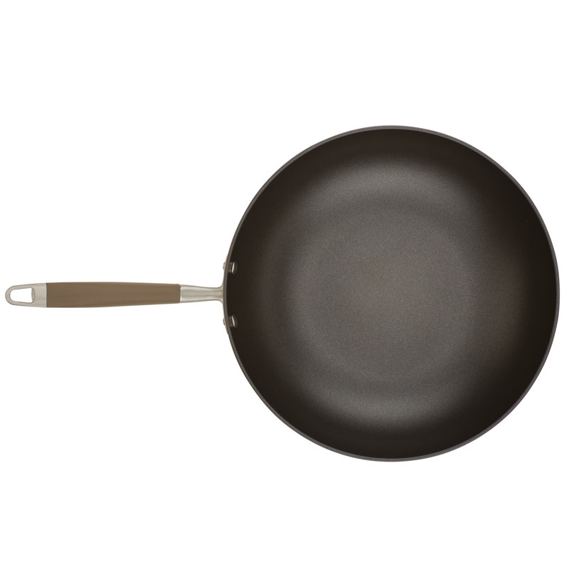 Anolon Advanced Bronze Hard-Anodized Nonstick Ultimate Pan with Lid, 12-Inch, Brown