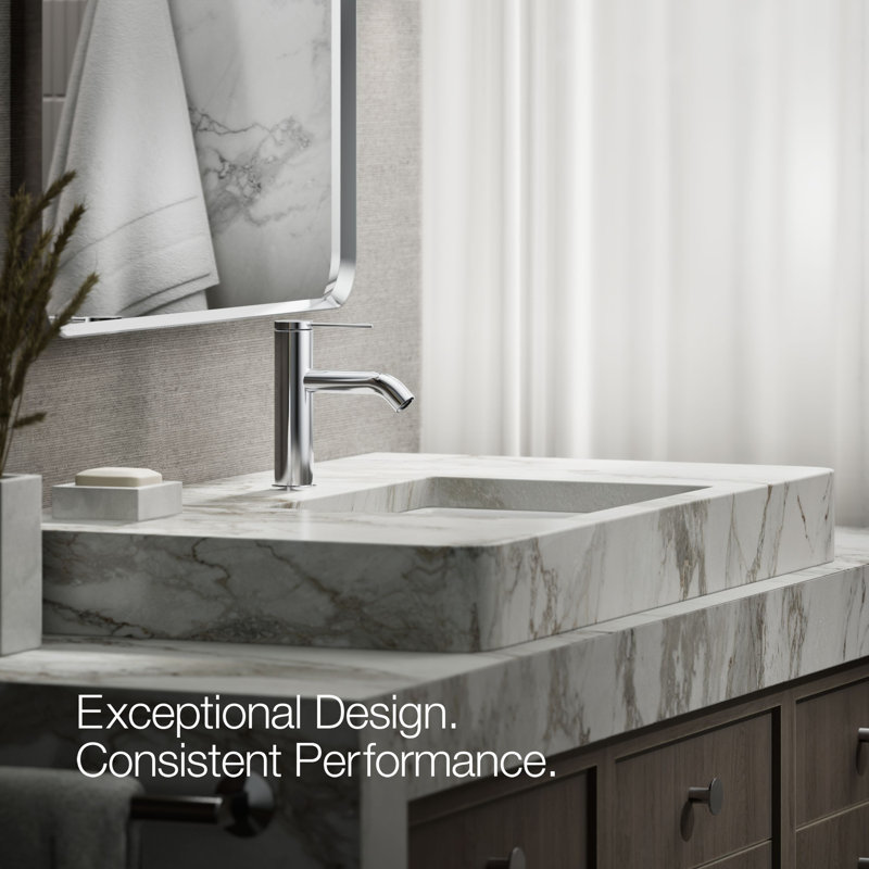 Components Single-Handle Bathroom Sink Faucet, Polished Chrome