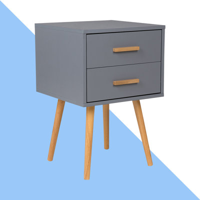 Aarush 40cm W Solid + Manufactured Wood Bedside Table