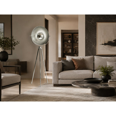 Lampe sur pied à abat-jour industriel 1 lumière 