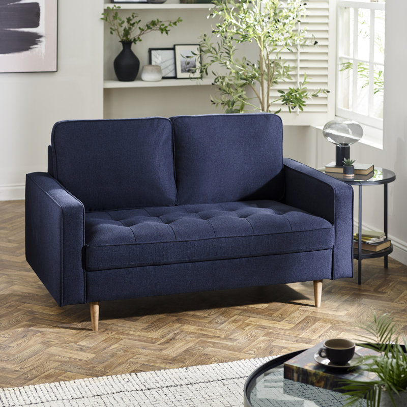 Chenille Sofa, Blue, 2