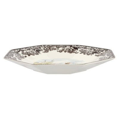 Plateau octogonal 14 po Spode Woodland