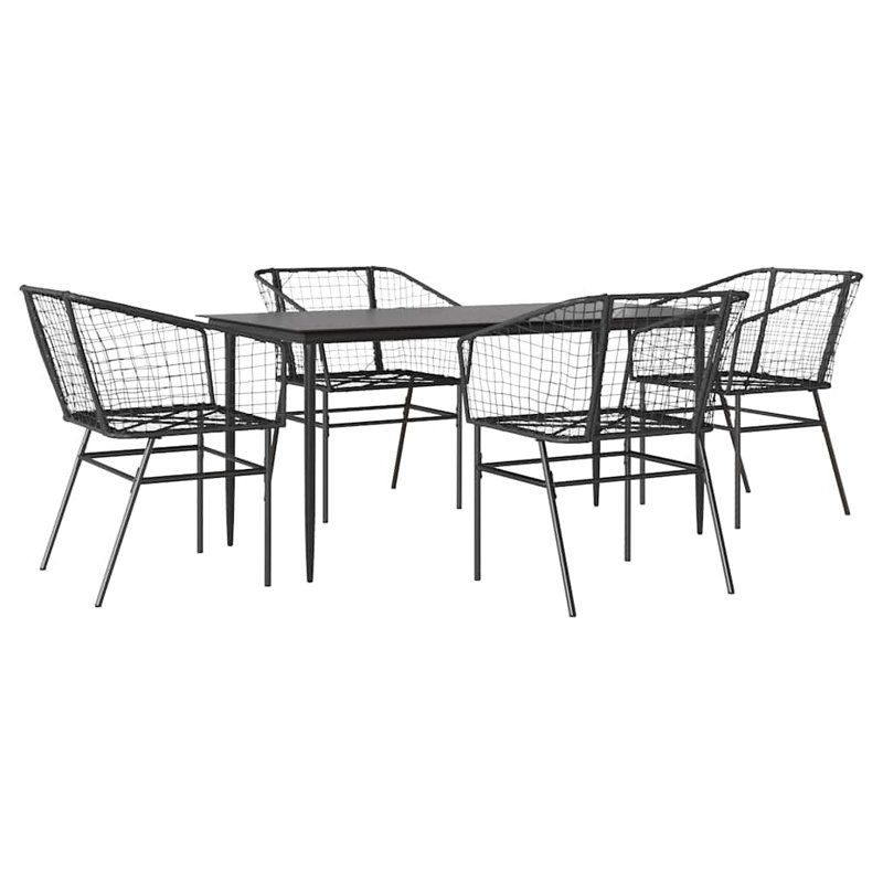  Ensemble de salle à manger 5 pièces en verre
