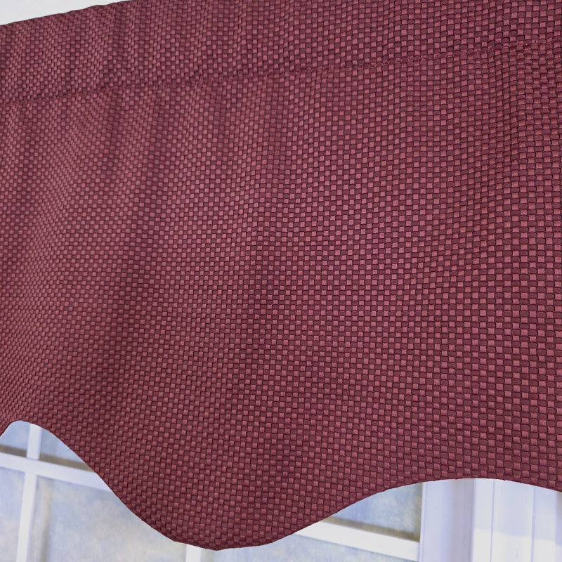 RLF Home Basket Weave Regal Valance, Purple