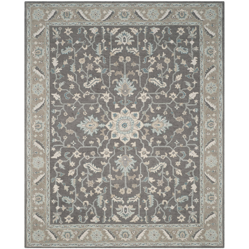 Luitpold Hand Tufted Wool Oriental Rug, Rectangle 11' x 15'
