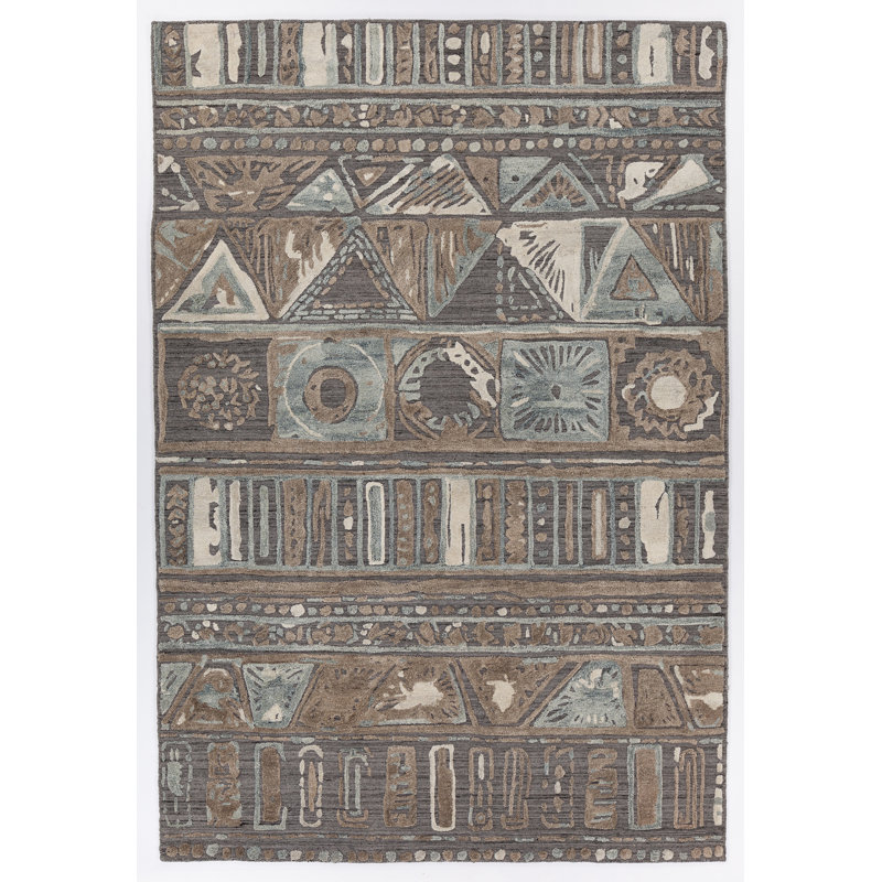 Nimah Hand-Woven Contemporary Rug, Rectangle 5' x 7'6"