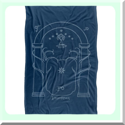 Middle-earth Silky Touch Super Soft Throw Blanket, 36"x58" - Cozy Lord of The Rings Fandom Essential