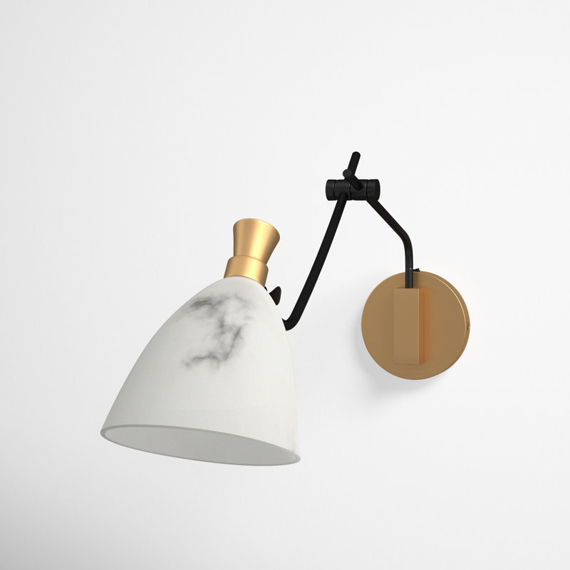 Cumberland Steel Plug-in Swing Arm Sconce