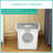 Covered Cat Litter Boxes & Litter Box Enclosures, White PET, Portable