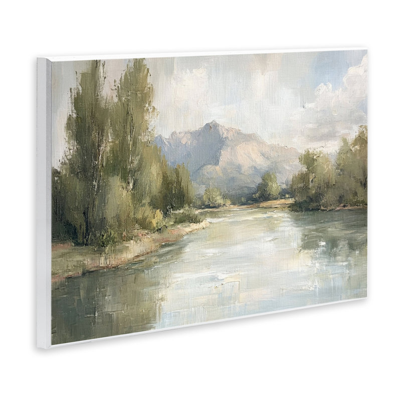 Plaque murale Where The River Goes, design par Petal Prints Design, H 10 po x l 15 po