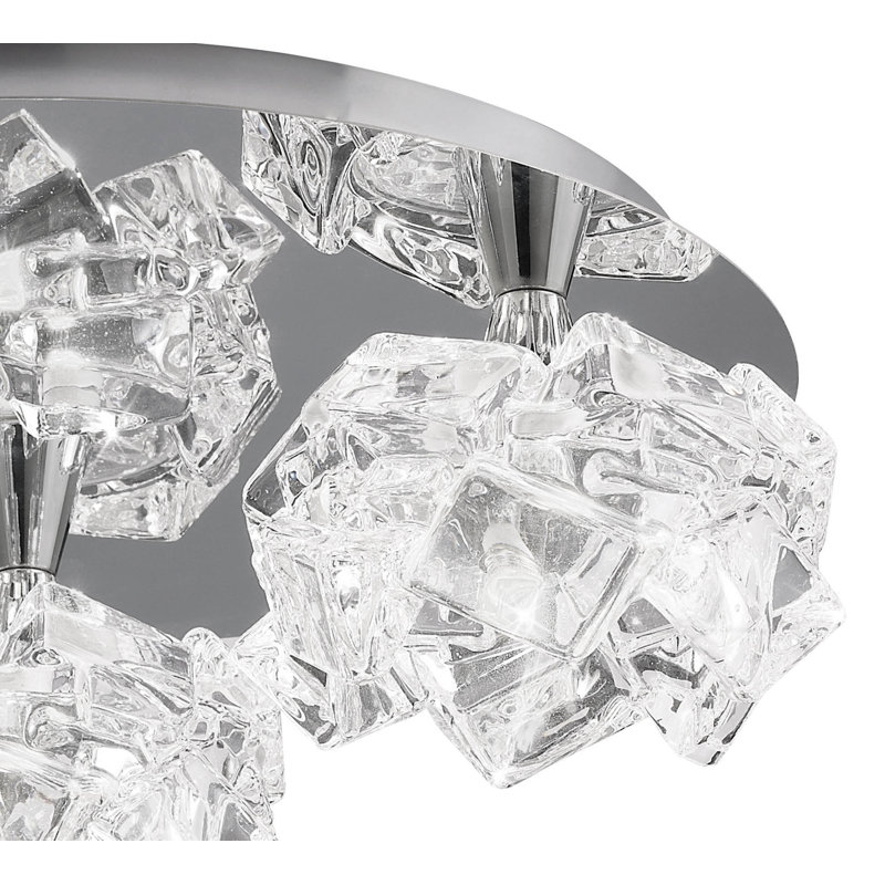 Wanda Glass Semi Flush Mount