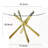 Dining Table with cross metal leg and glass-538736014-538736008