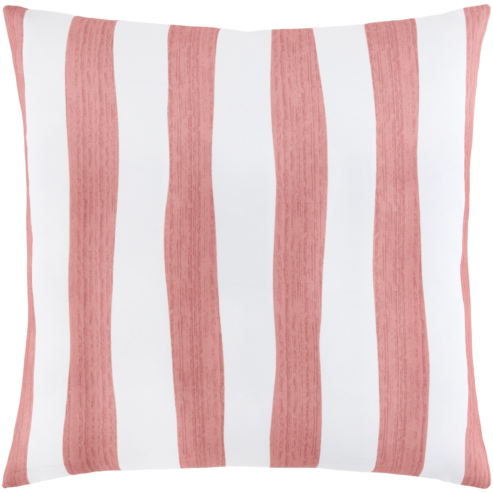 Tommie Striped Reversible Throw Pillow, Pink Striped, Square 20"