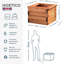 Scandinavian Redwood Handmade Wood Planter Box-1642342460