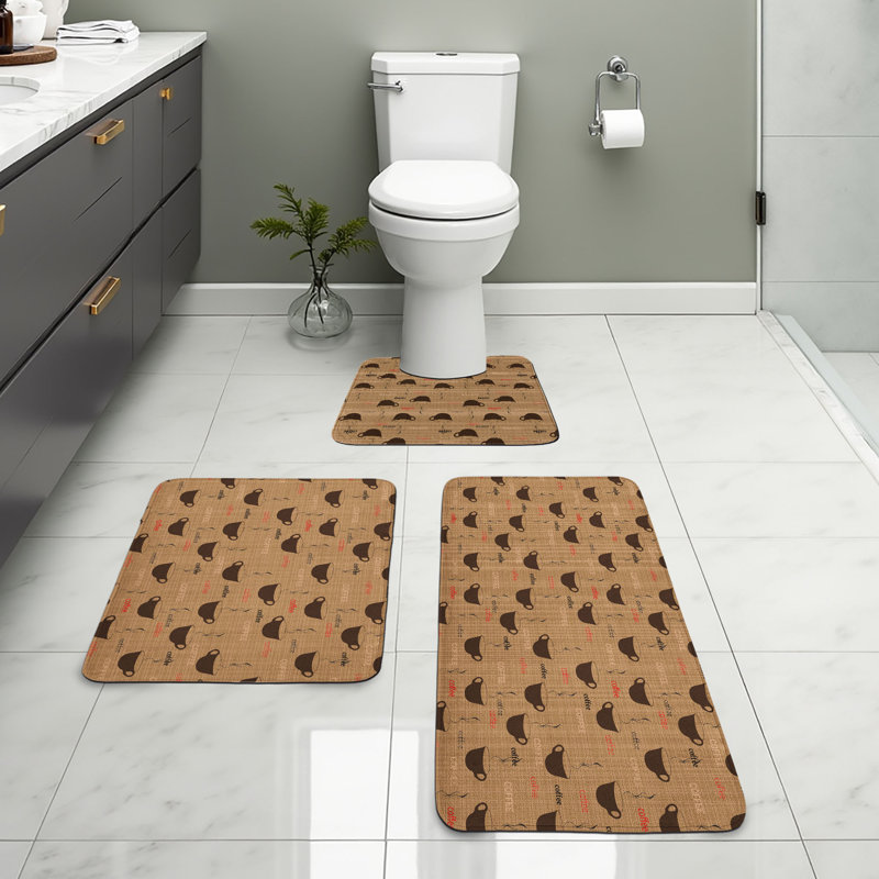  Ensemble de 3 tapis de cuisine pour salle de bain Kitchen