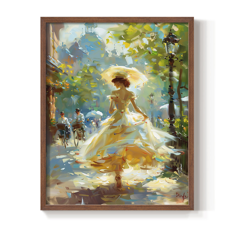 «WOMEN Series DCCXCII», reproduction encadrée - bois massif, H 11 po x l 9 po, Noyer