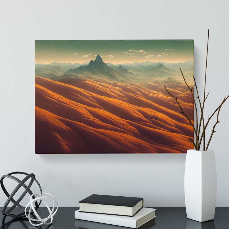 Super Mountain Landscape - Wrapped Canvas