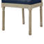 Chaise en lin sans accoudoirs avec finition en bois brossé antique-74929609