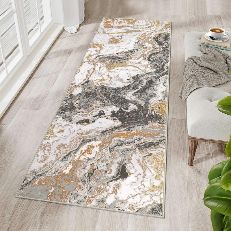 Modern Marble Rug, Rectangle 10' x 13'