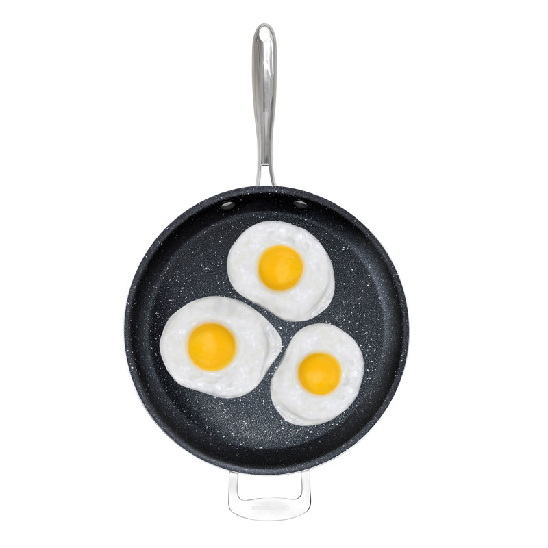 Granitestone 14'' Nonstick Frying Pan, Family Sized Open Skillet, Oven & Dishwasher Safe